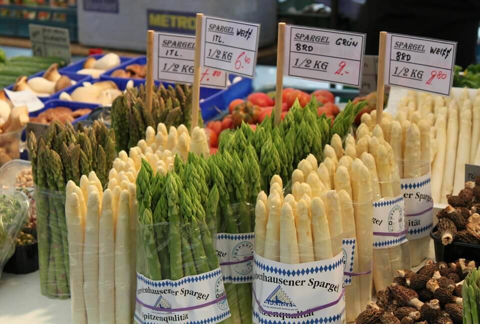 Abgepackter Spargel